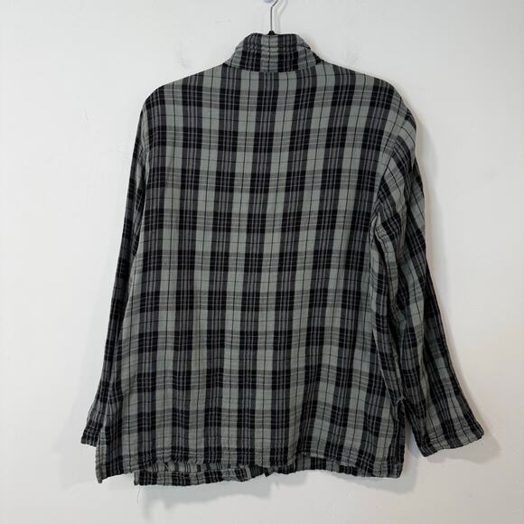 CP Shades Shirt Button Down 100% Cotton Blue Green Medium Lagenlook - Picture 2 of 10